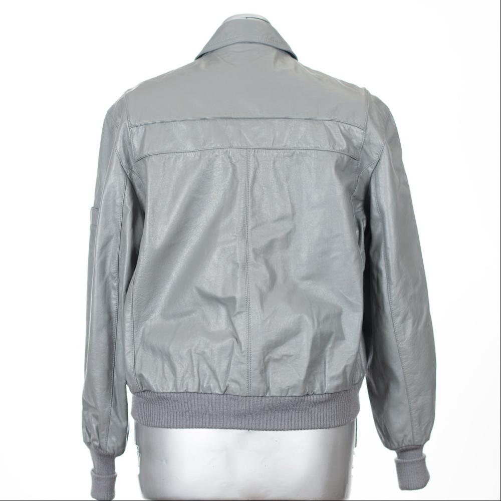 Etienne Aigner Leather Bomber Jacket Vintage - Picture 5 of 7